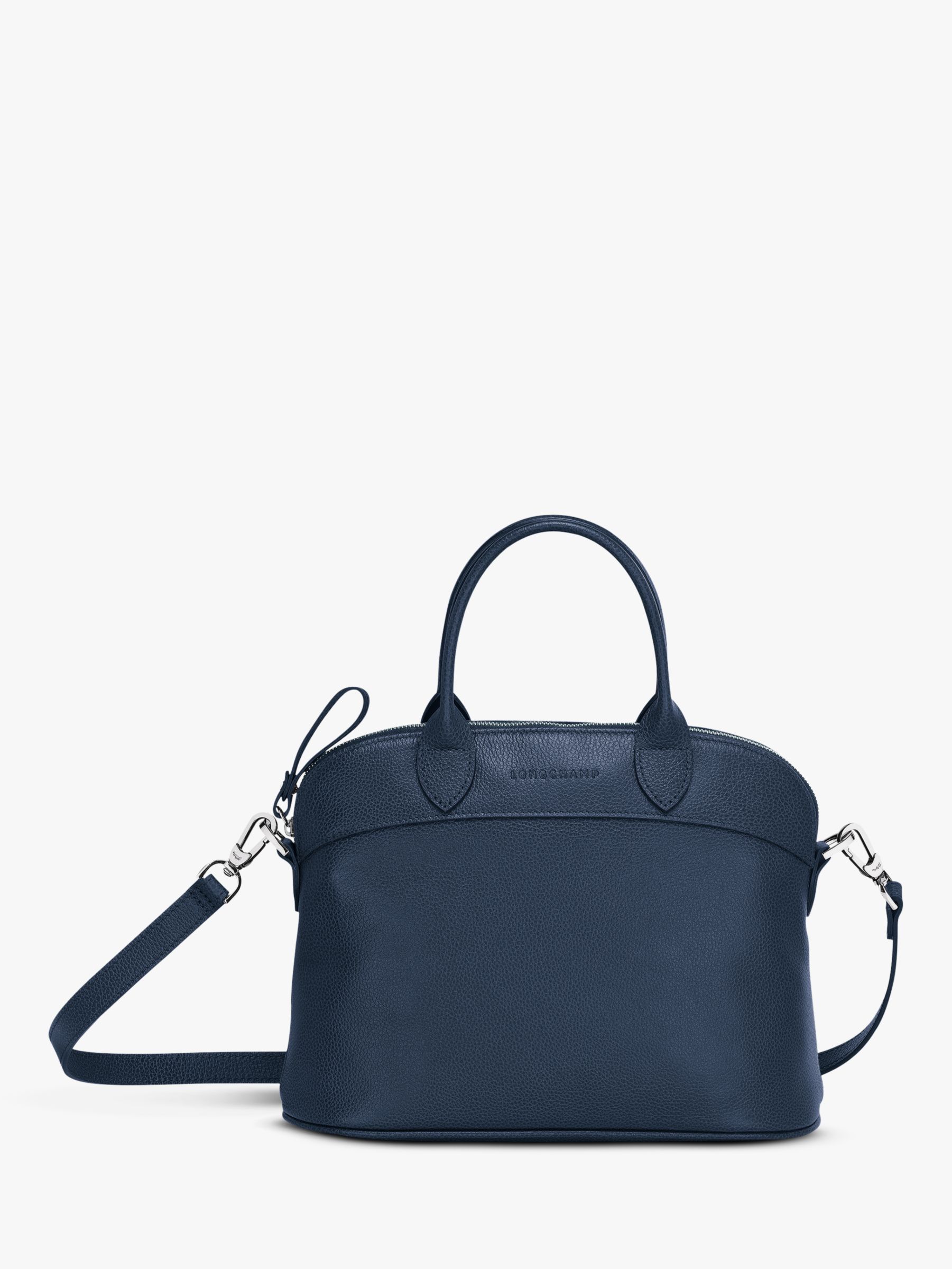 Longchamp Le Foulonné Leather Top Handle Bag at John Lewis & Partners