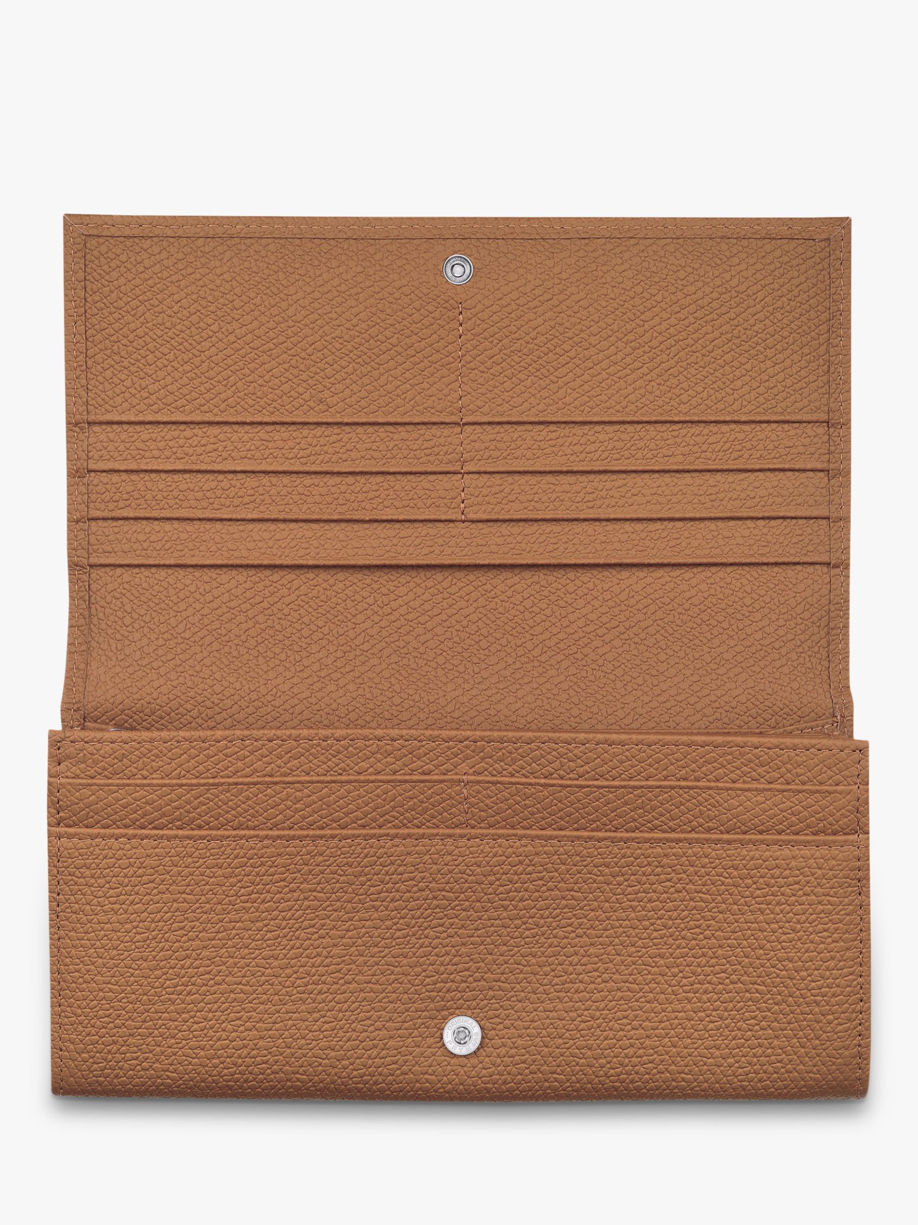 Longchamp Roseau Leather Continental Wallet, Natural at John Lewis ...