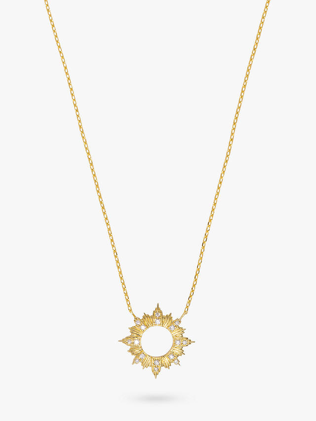 Wanderlust + Co Sunseeker Pendant Necklace, Gold