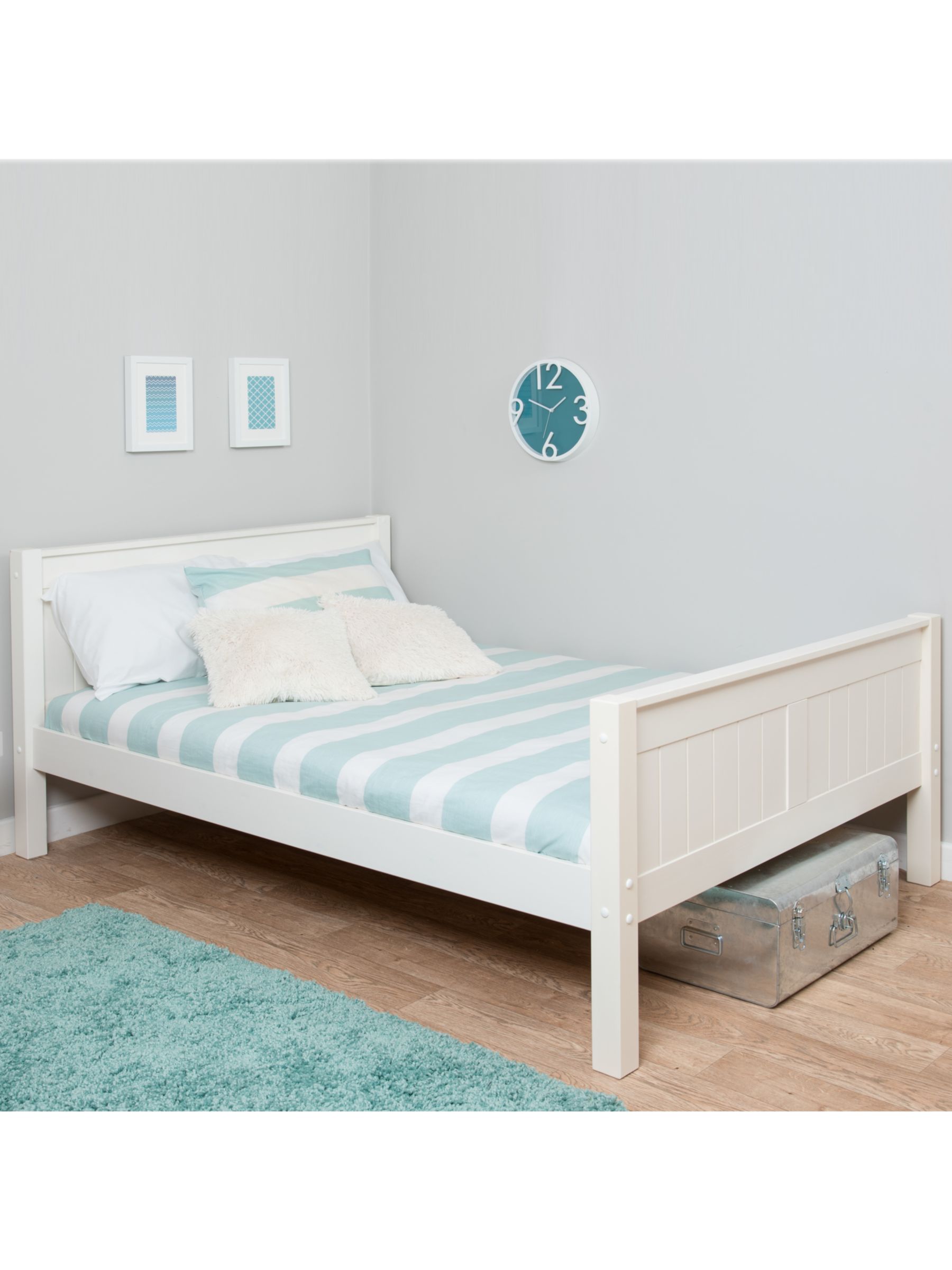 Photo of Stompa classic childrens bed frame with drawers small double white