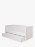 Stompa Classic Children's Day Bed Frame with Trundle Mattress, Single, White