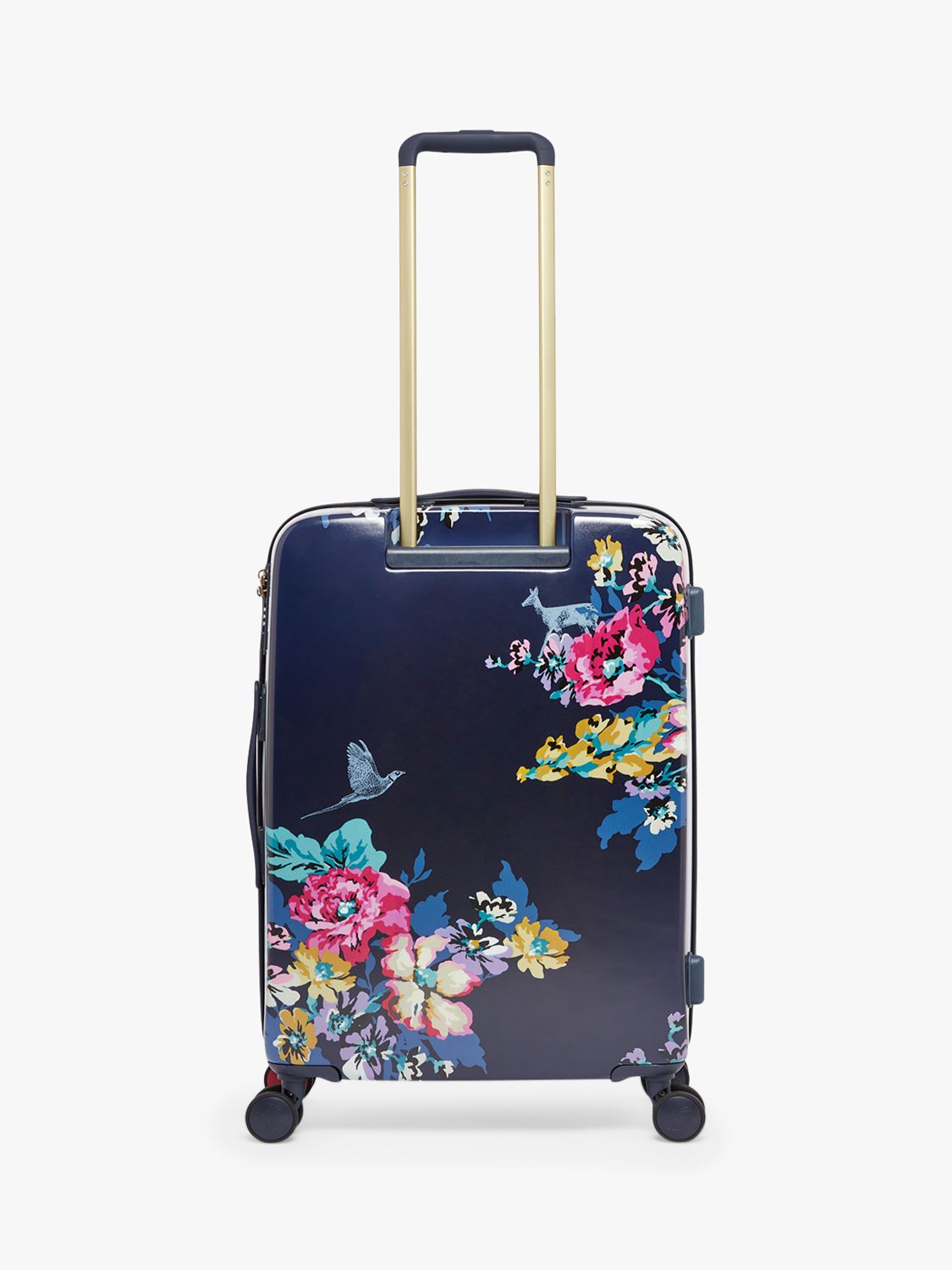 Joules Cambridge 66cm 4-Wheel Medium Suitcase, Navy Floral