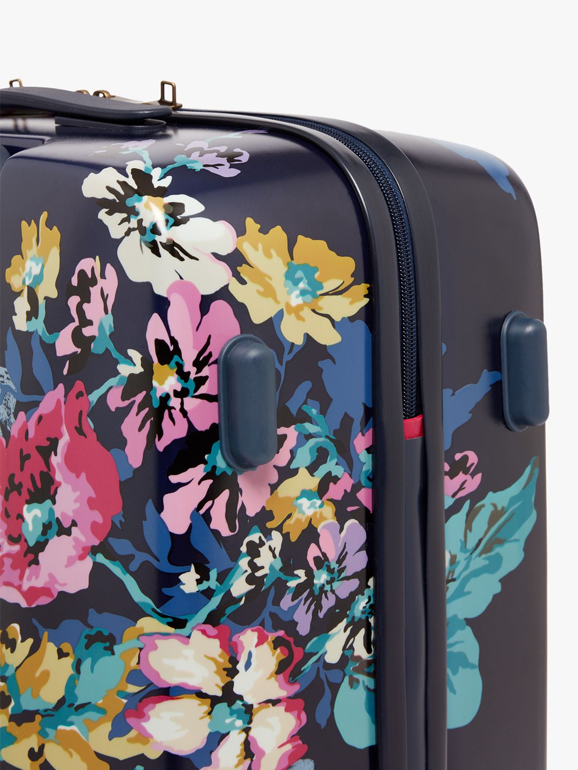 Joules Cambridge 66cm 4-Wheel Medium Suitcase, Navy Floral at John ...