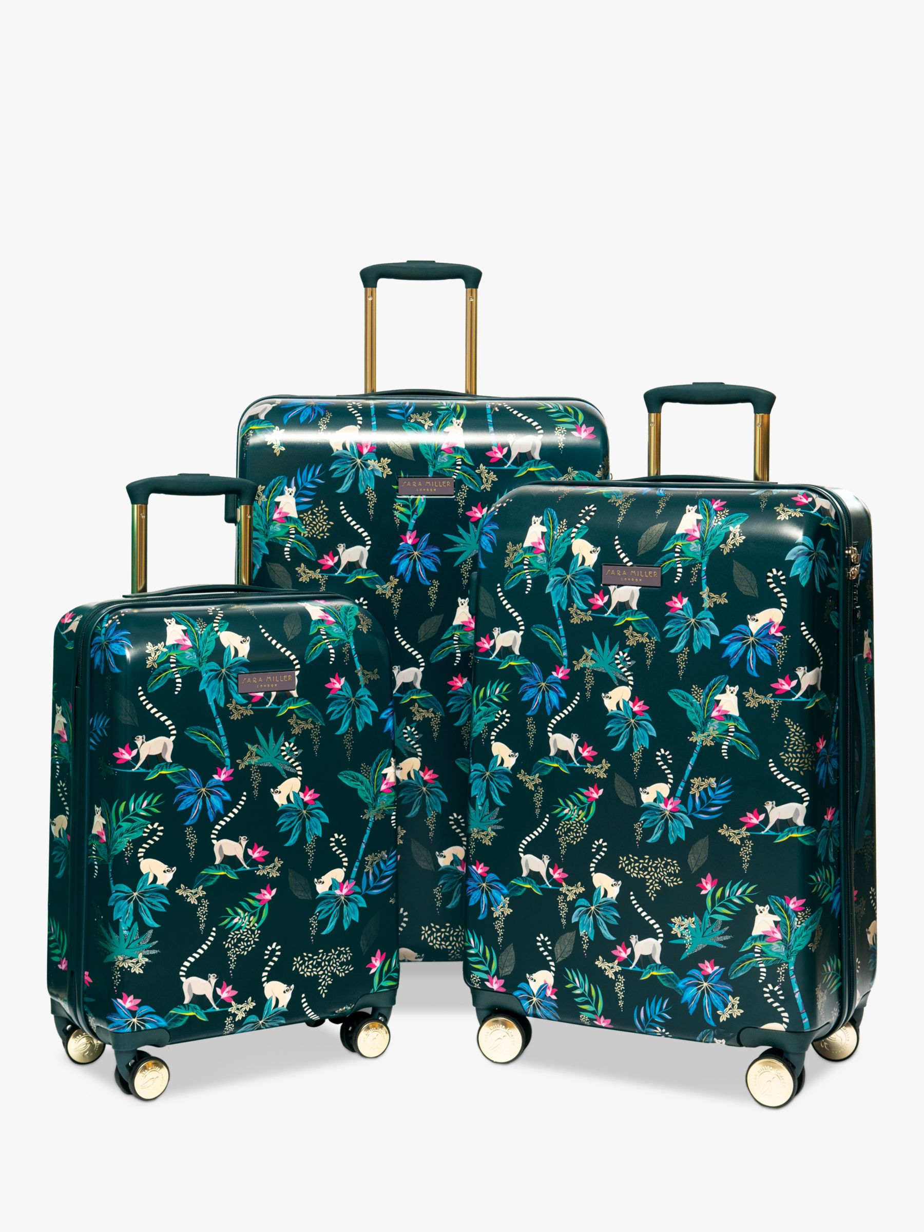 dark green suitcase