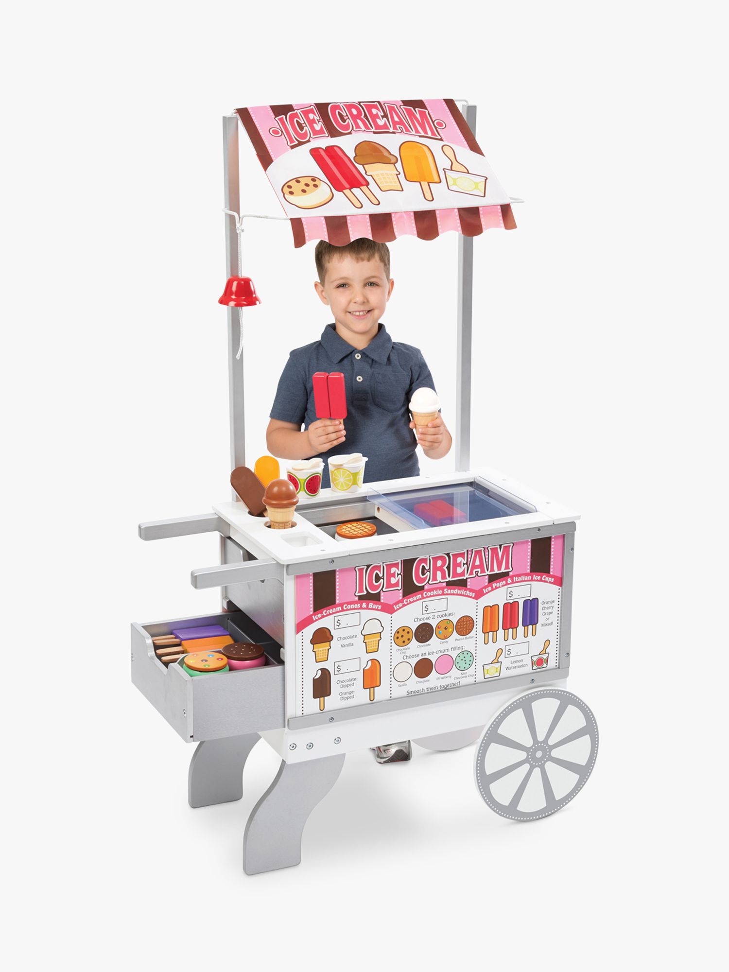 melissa and doug food cart