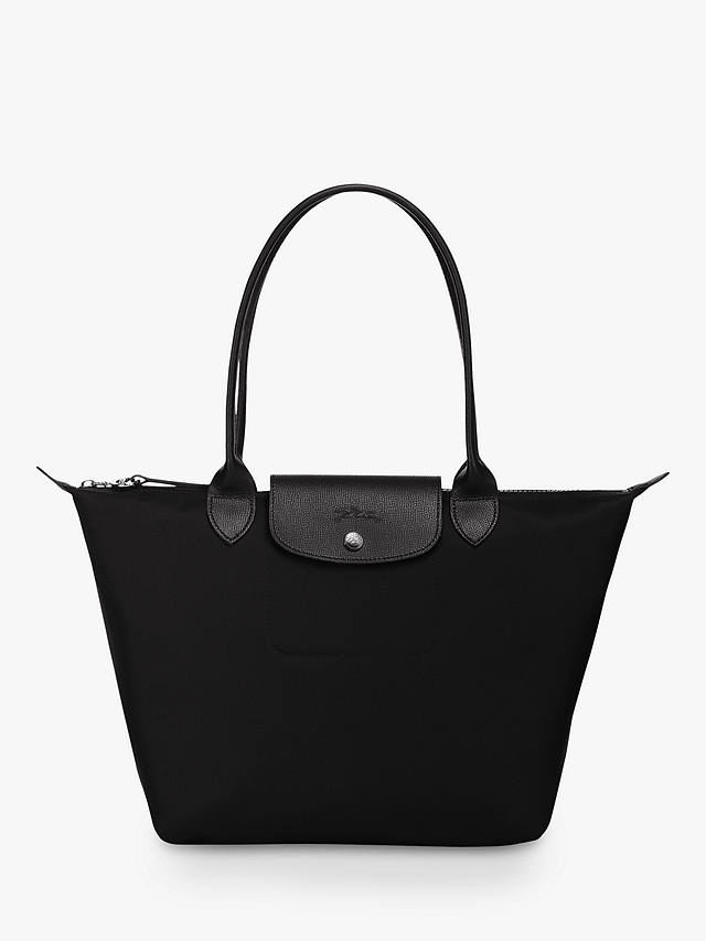 Longchamp Le Pliage Néo Medium Shoulder Bag, Black at John Lewis & Partners