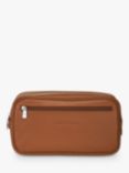 Longchamp Le Foulonné Rectangular Leather Toiletry Bag, Caramel