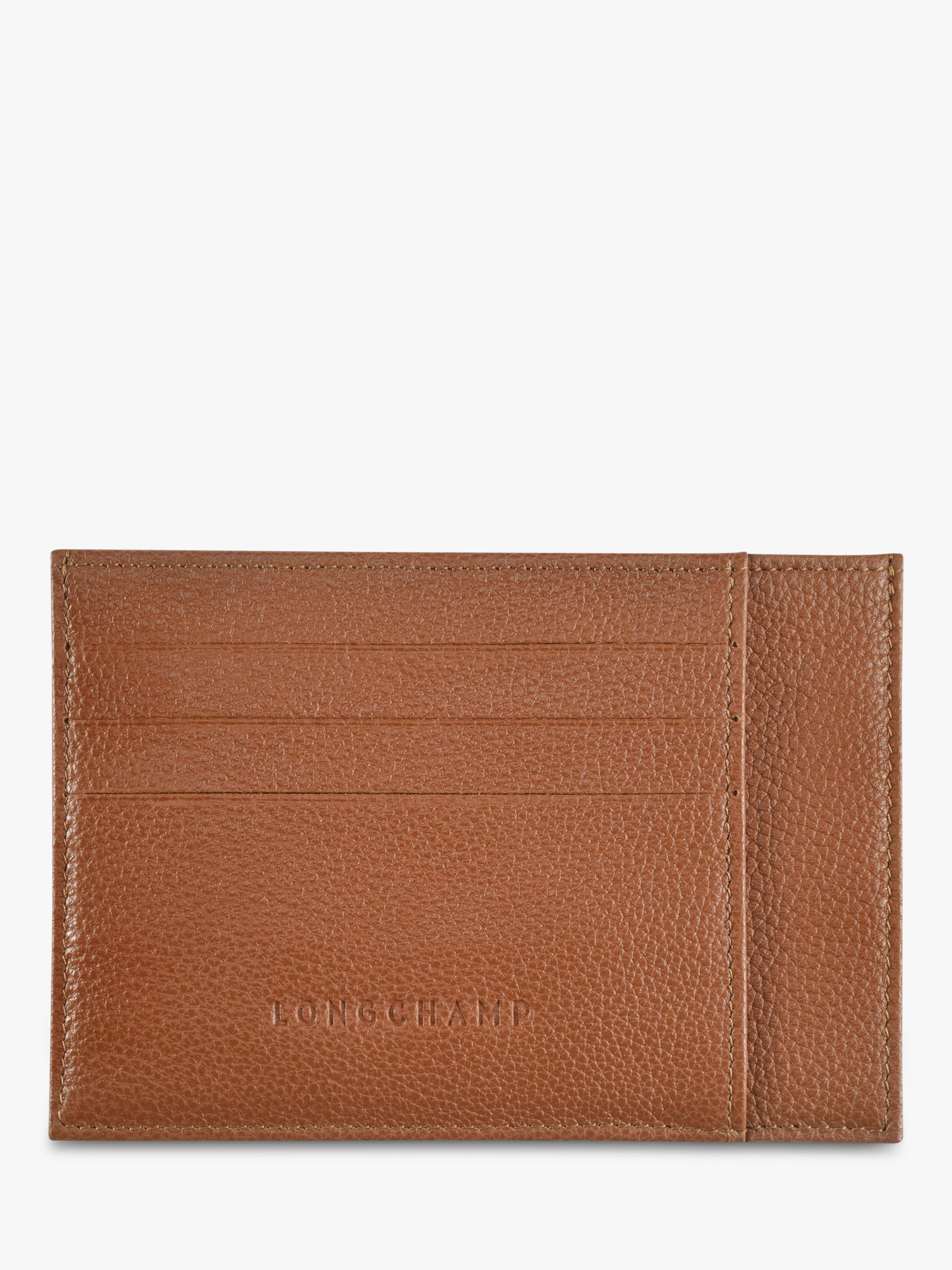 Longchamp Le FoulonnÃ© Leather Card Holder at John Lewis & Partners