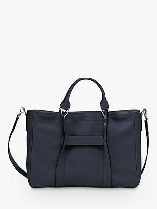 Longchamp 3D Medium Leather Top Handle Bag
