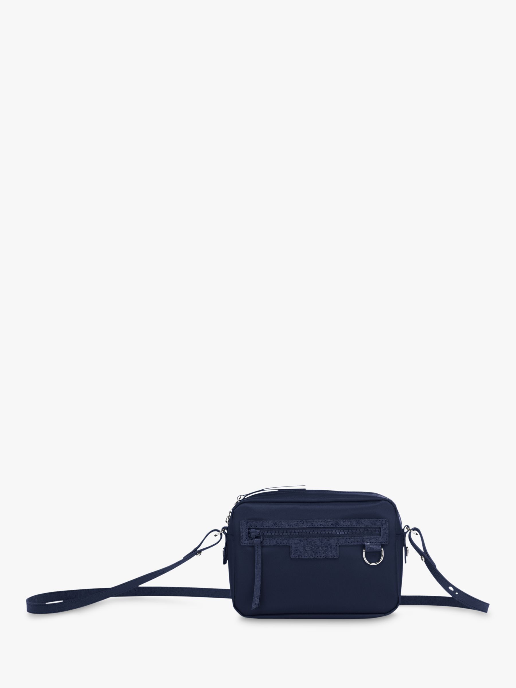 longchamp navy leather bag