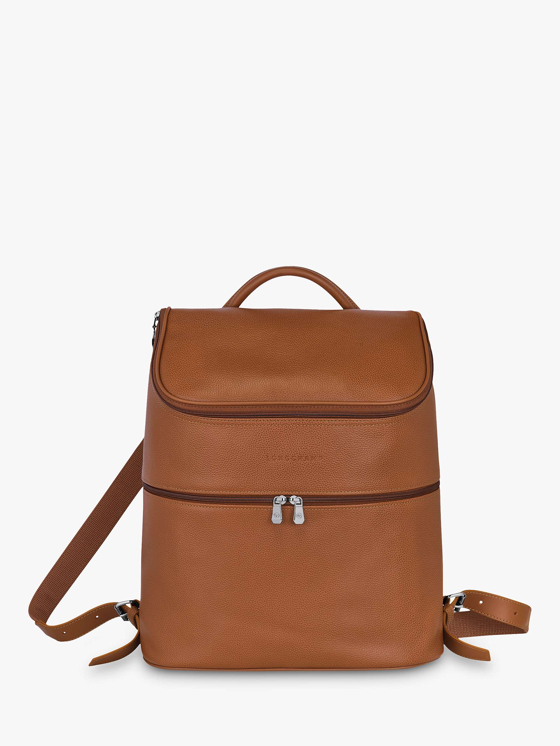 Buy Longchamp Le Foulonné Leather Backpack Online at johnlewis.com
