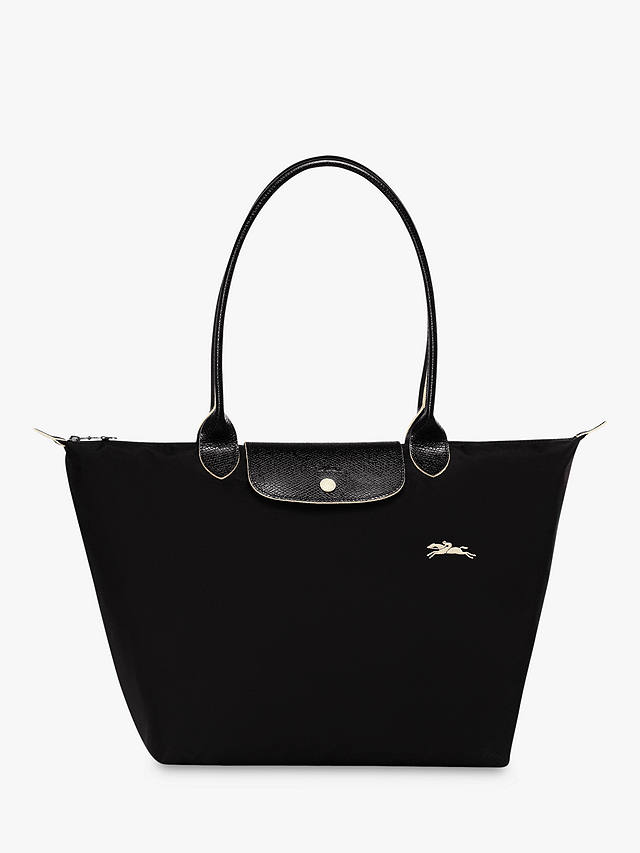 johnlewis.com | Longchamp Le Pliage Club Large Shoulder Bag, Black