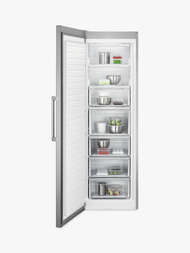 Buy AEG 7000 AGB728E5NX Freestanding Freezer, Stainless Steel Online at johnlewis.com