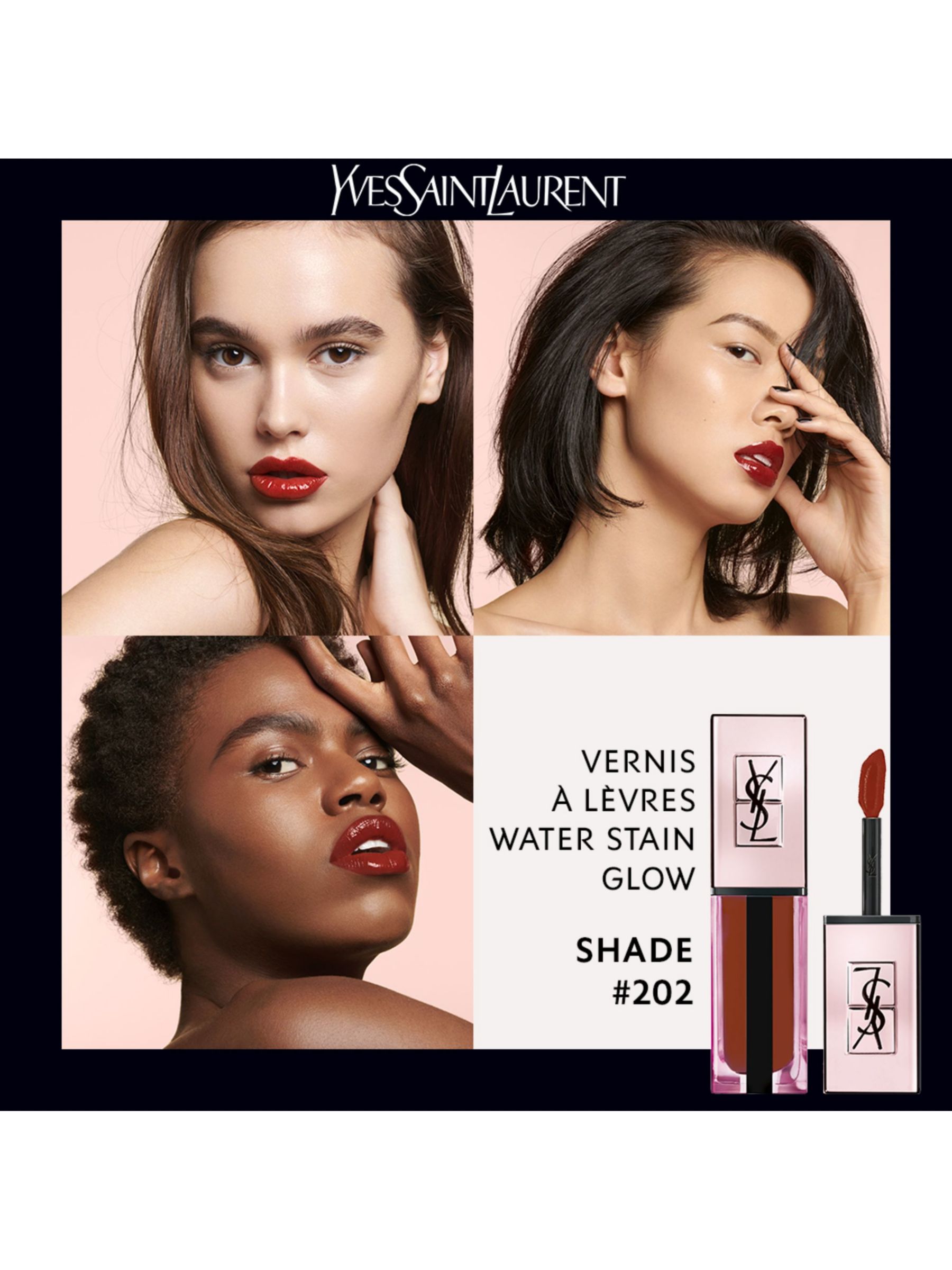 Yves Saint Laurent Rouge Pur Couture The Slim Glow Matte Lipstick, 202 Radical Red