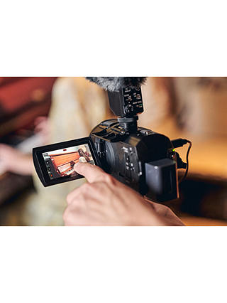 Sony FDR-AX43 Handycam with 4K Ultra HD, Balanced Optical SteadyShot, 8.29MP, 20x Optical Zoom, NFC, Wi-Fi, 3" LCD Touch Screen, Black
