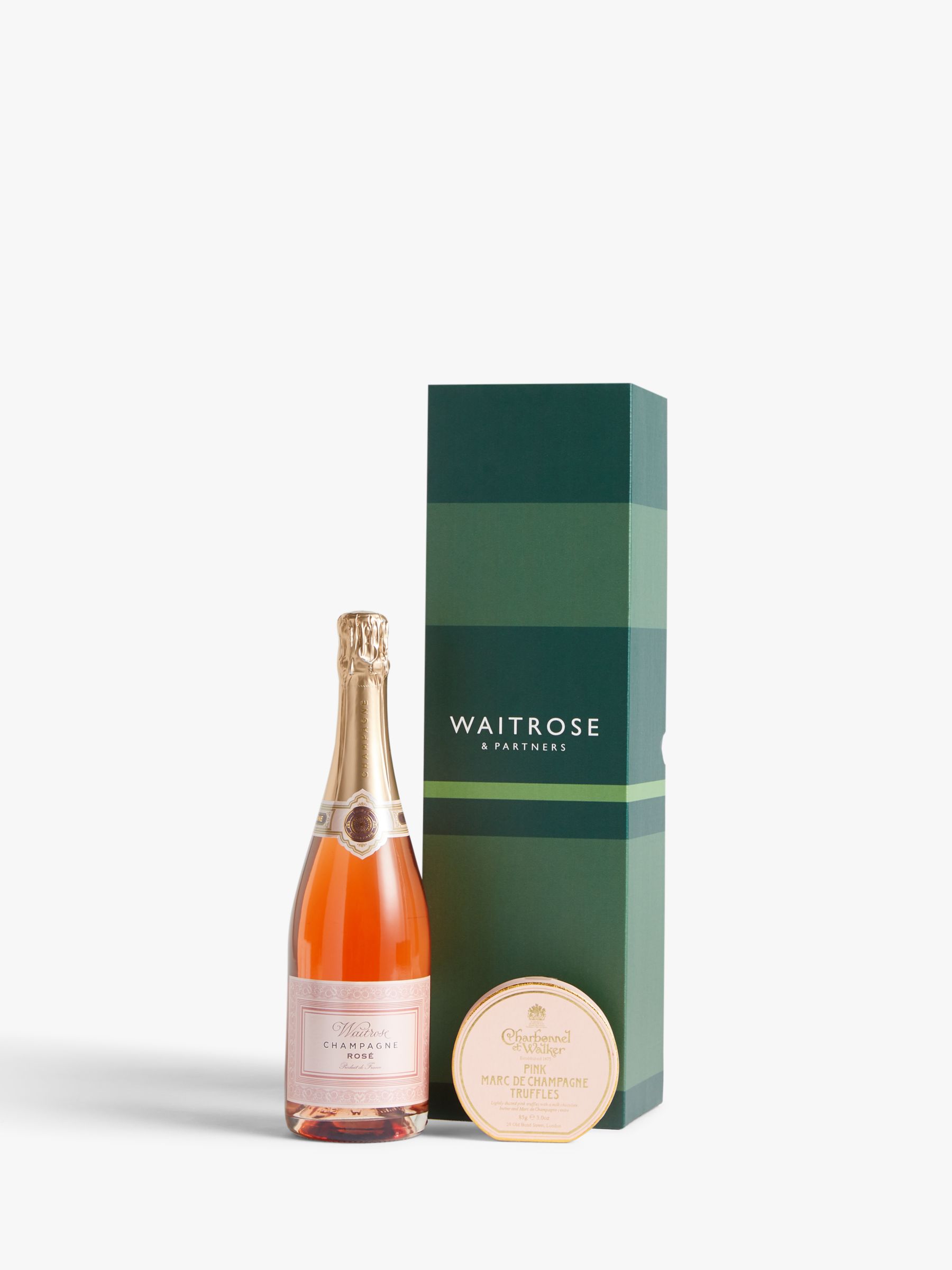 Waitrose & Partners Rosé Champagne and Truffles Gift Box