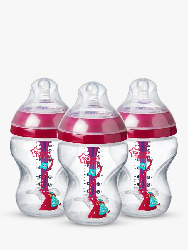 Tommee Tippee 3Pack Bottles 260Ml Pink – Kings Baby Shop