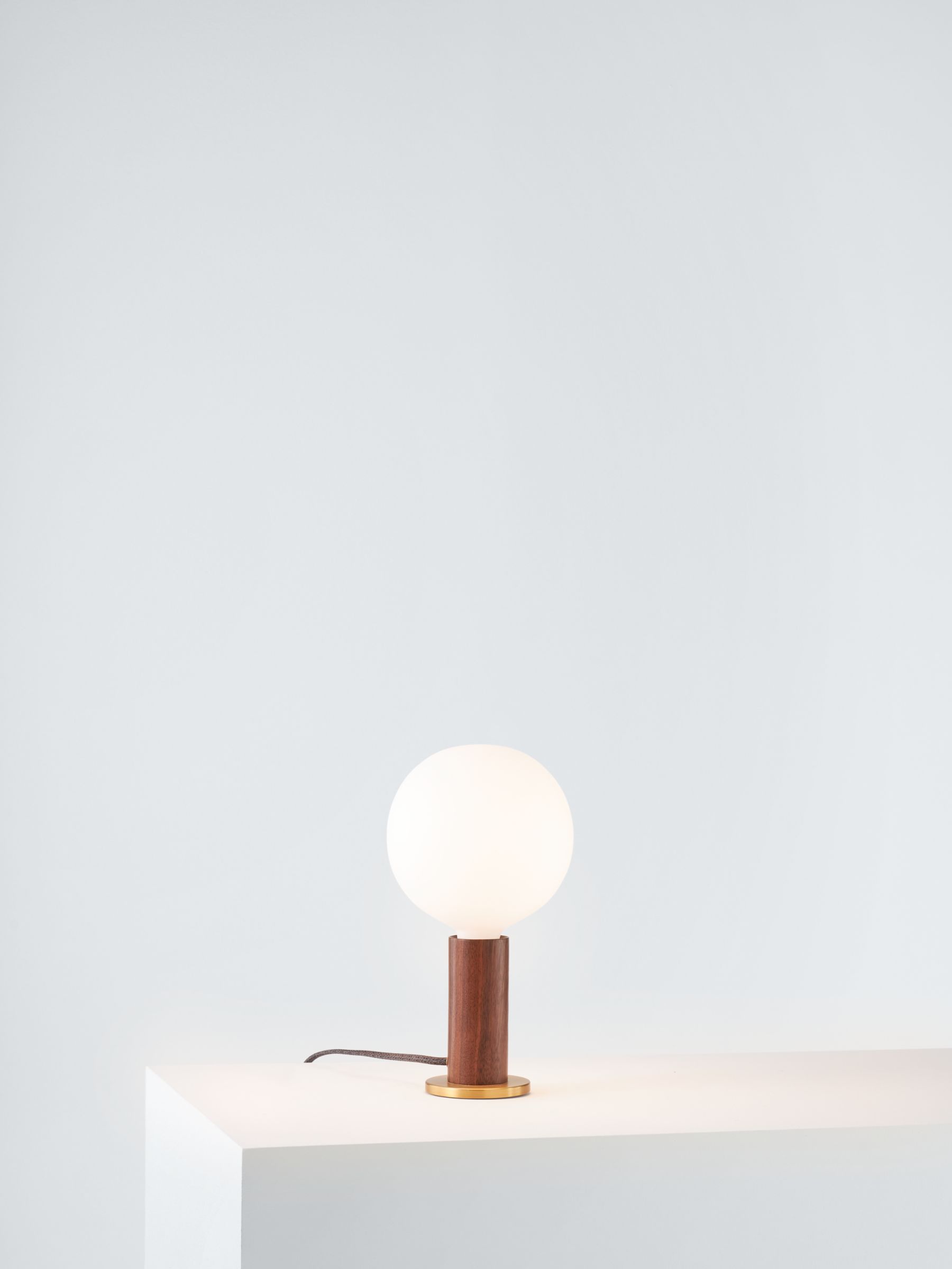 Photo of Tala knuckle table lamp with sphere iv 8w es led dim to warm globe bulb