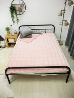 Rest Easy Sleep Better Weighted Blanket, 3kg, Blush Pink