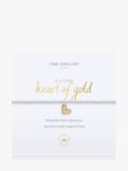 Joma Jewellery A Little Heart of Gold Beaded Bracelet, Silver/Gold