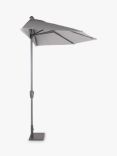 Menos by KETTLER Half Balcony Parasol & Base, 2.7m, Grey