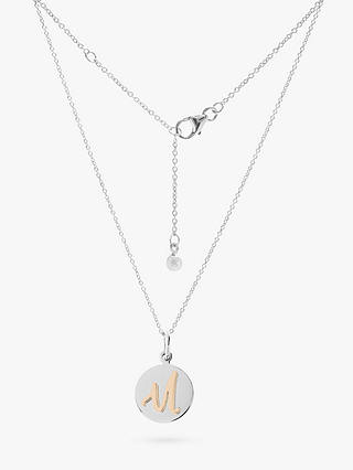 Recognised Popon Chain Necklace and Popon U Disc Charm, Silver
