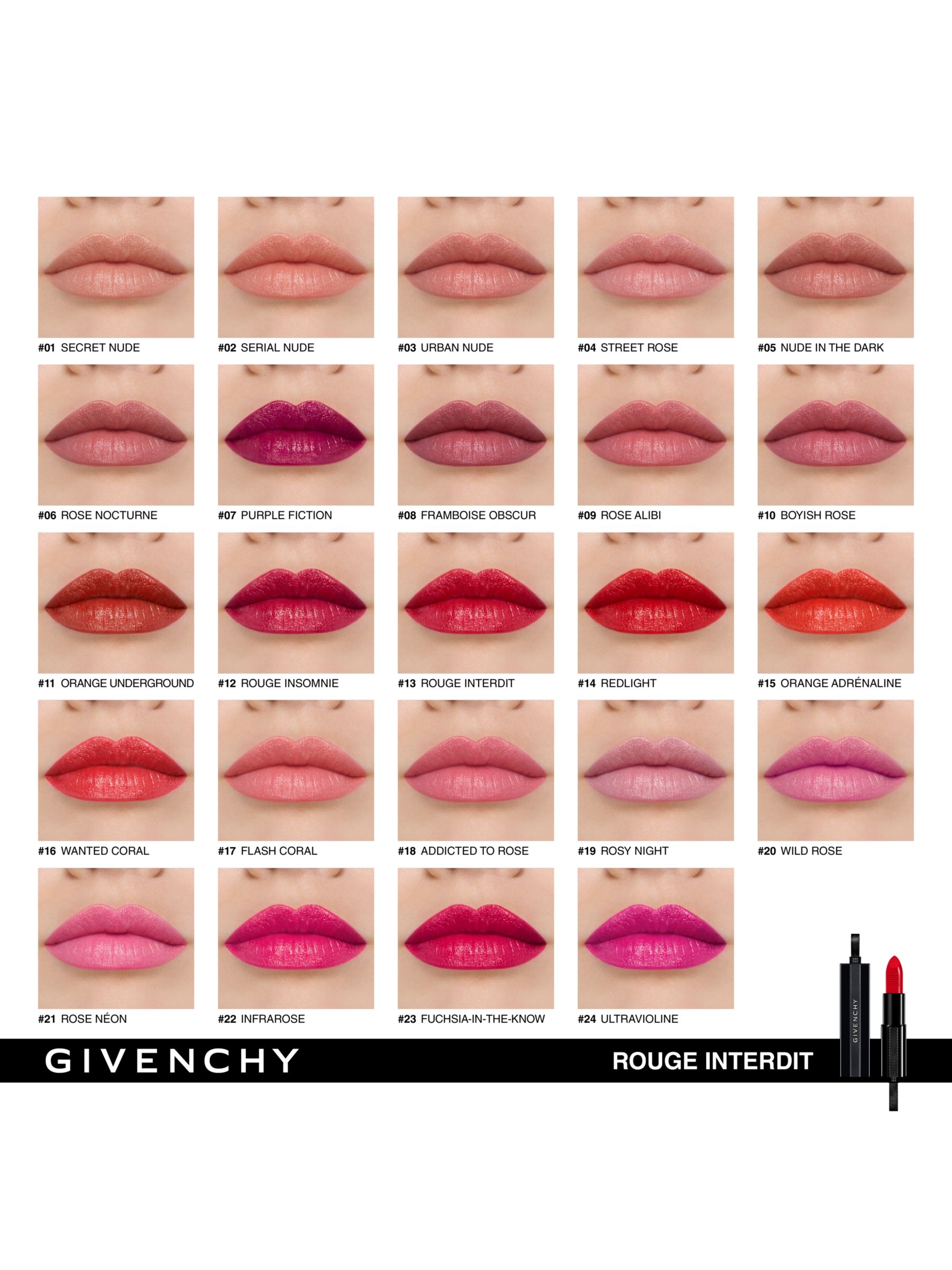Givenchy Rouge Interdit Satin Lipstick 