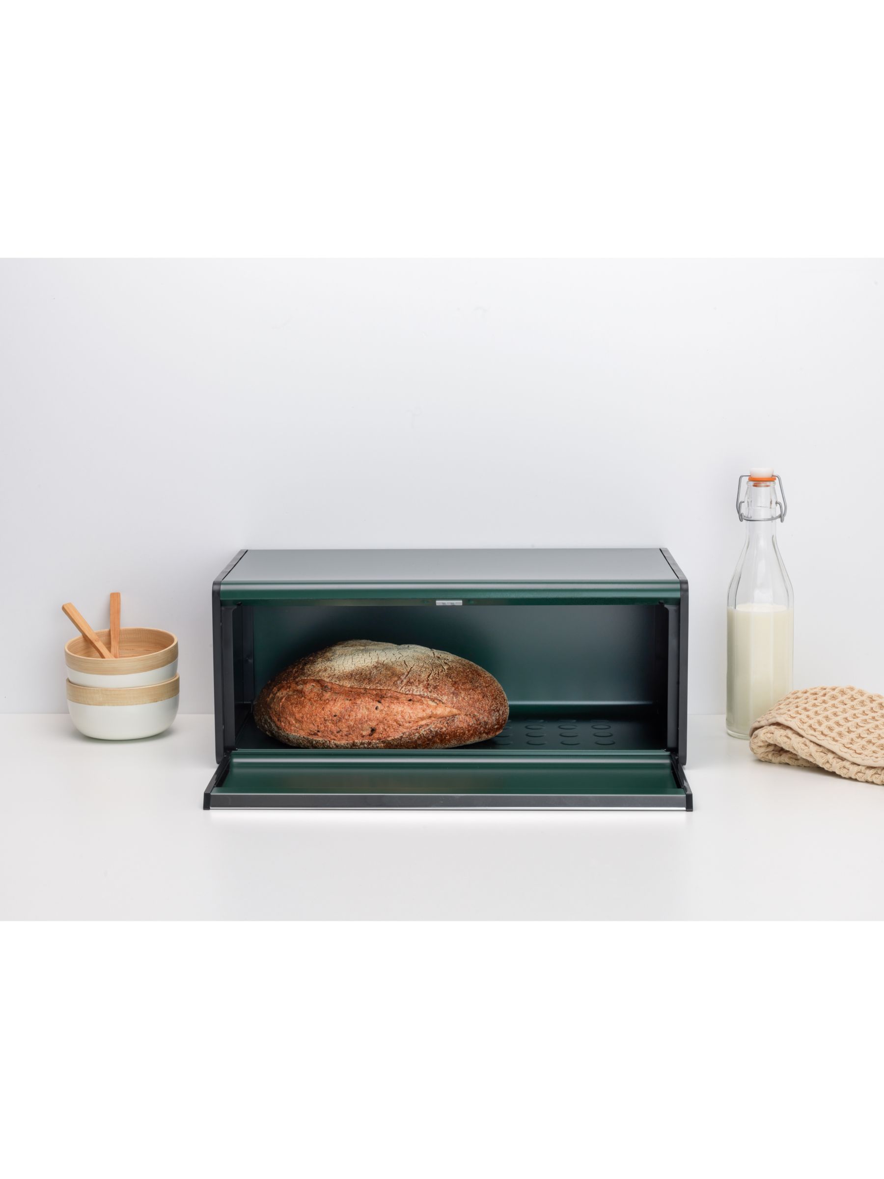 Brabantia Fall Front Bread Bin at John Lewis & Partners