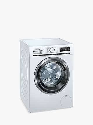 Siemens iQ500 WM16XMH9GB Freestanding Washing Machine, 9kg Load, 1600rpm Spin, White