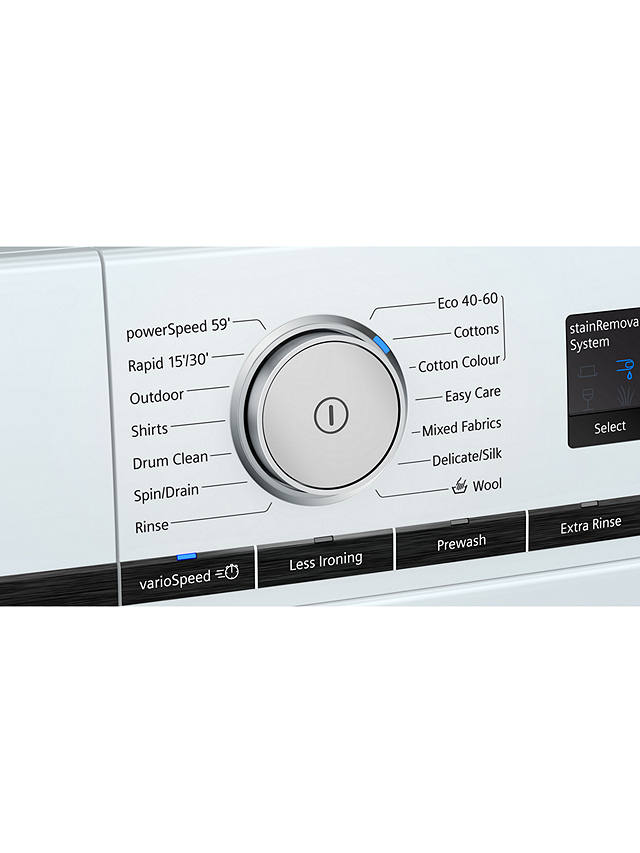 Buy Siemens iQ500 WM16XMH9GB Freestanding Washing Machine, 9kg Load, 1600rpm Spin, White Online at johnlewis.com