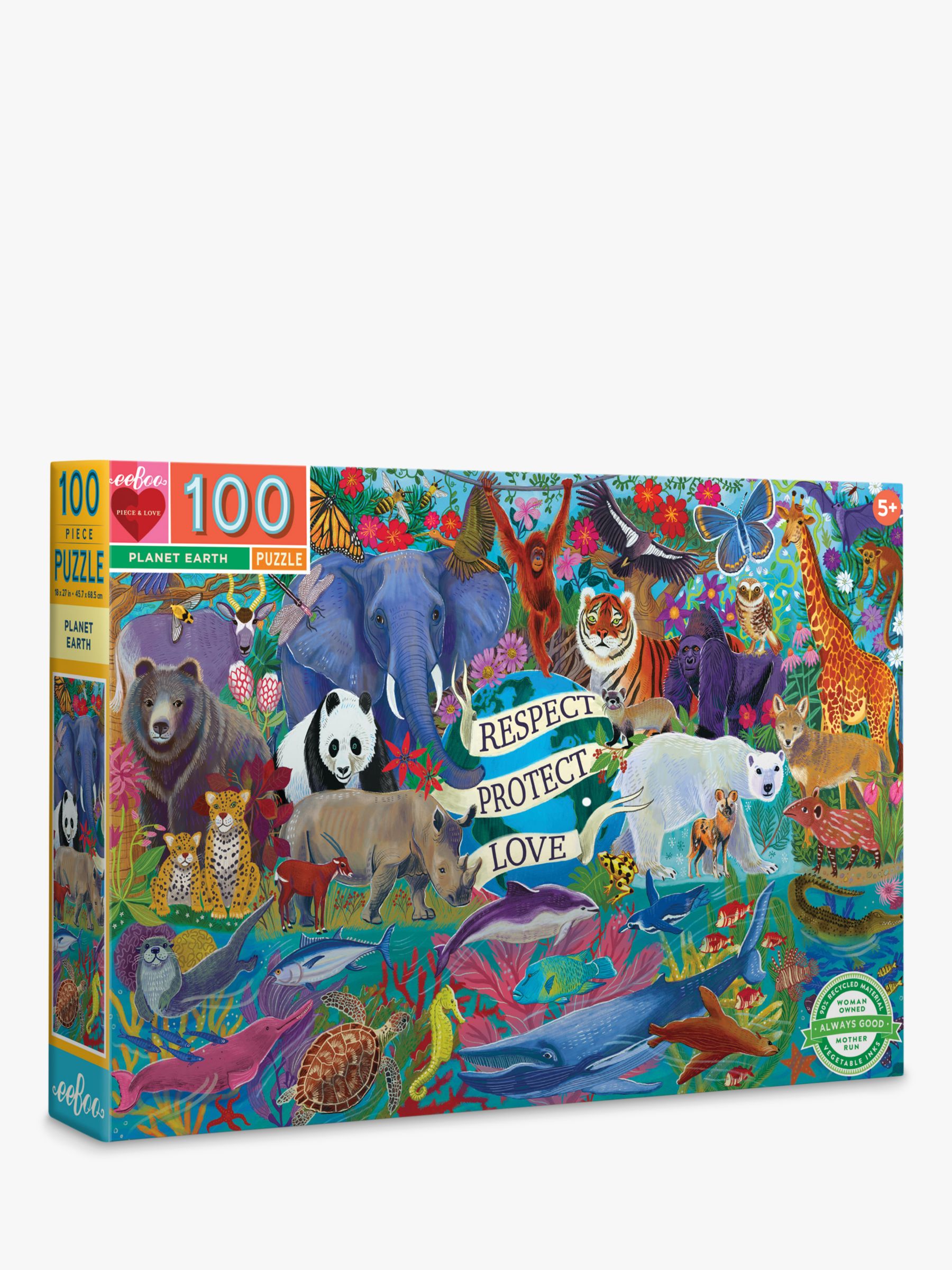 eeBoo Planet Earth Jigsaw Puzzle, 100 Pieces at John Lewis & Partners
