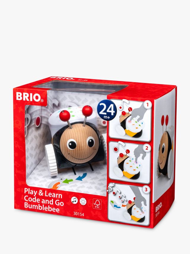 BRIO Play & Learn Code and Go Bumblebee, FSC-Certified (Beech)