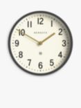 Newgate Clocks Master Edwards Analogue Wall Clock, 30cm, Dark Grey