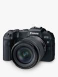 Canon EOS RP Compact System Camera with RF 24-105mm IS STM Lens, 4K Ultra HD, 26.2MP, Wi-Fi, Bluetooth, OLED EVF, 3" Vari-Angle Touch Screen