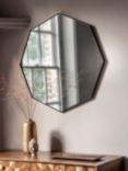 Gallery Direct Bowie Octagonal Metal Frame Mirror, 80 x 80cm