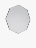 Gallery Direct Bowie Octagonal Metal Frame Mirror, 80 x 80cm, Silver