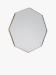 Gallery Direct Bowie Octagonal Metal Frame Mirror, 80 x 80cm, Champagne