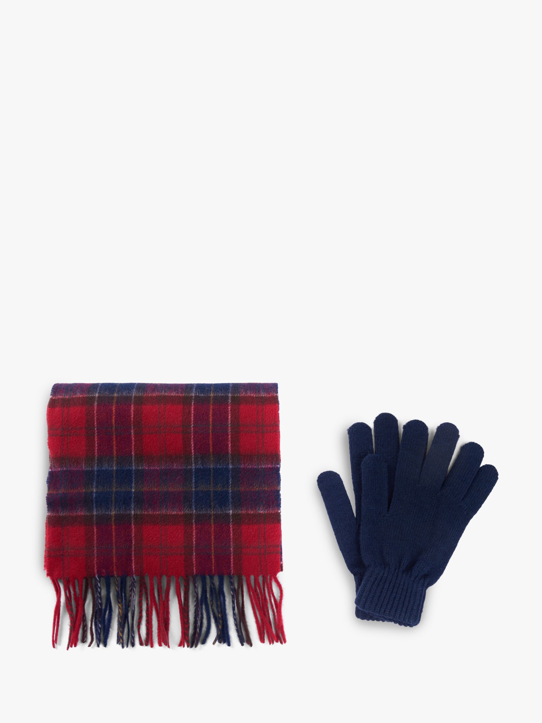 barbour scarf and glove gift set