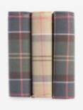 Barbour Tartan Check Cotton Handkerchiefs, Pack Of 3, Green/Beige