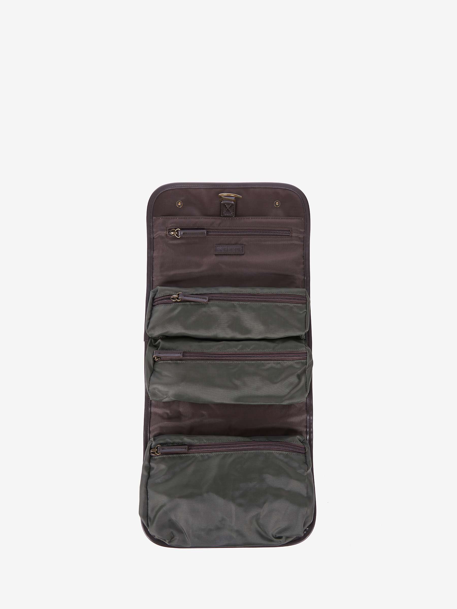 Buy Barbour Hanging Wash Bag, Olive Online at johnlewis.com