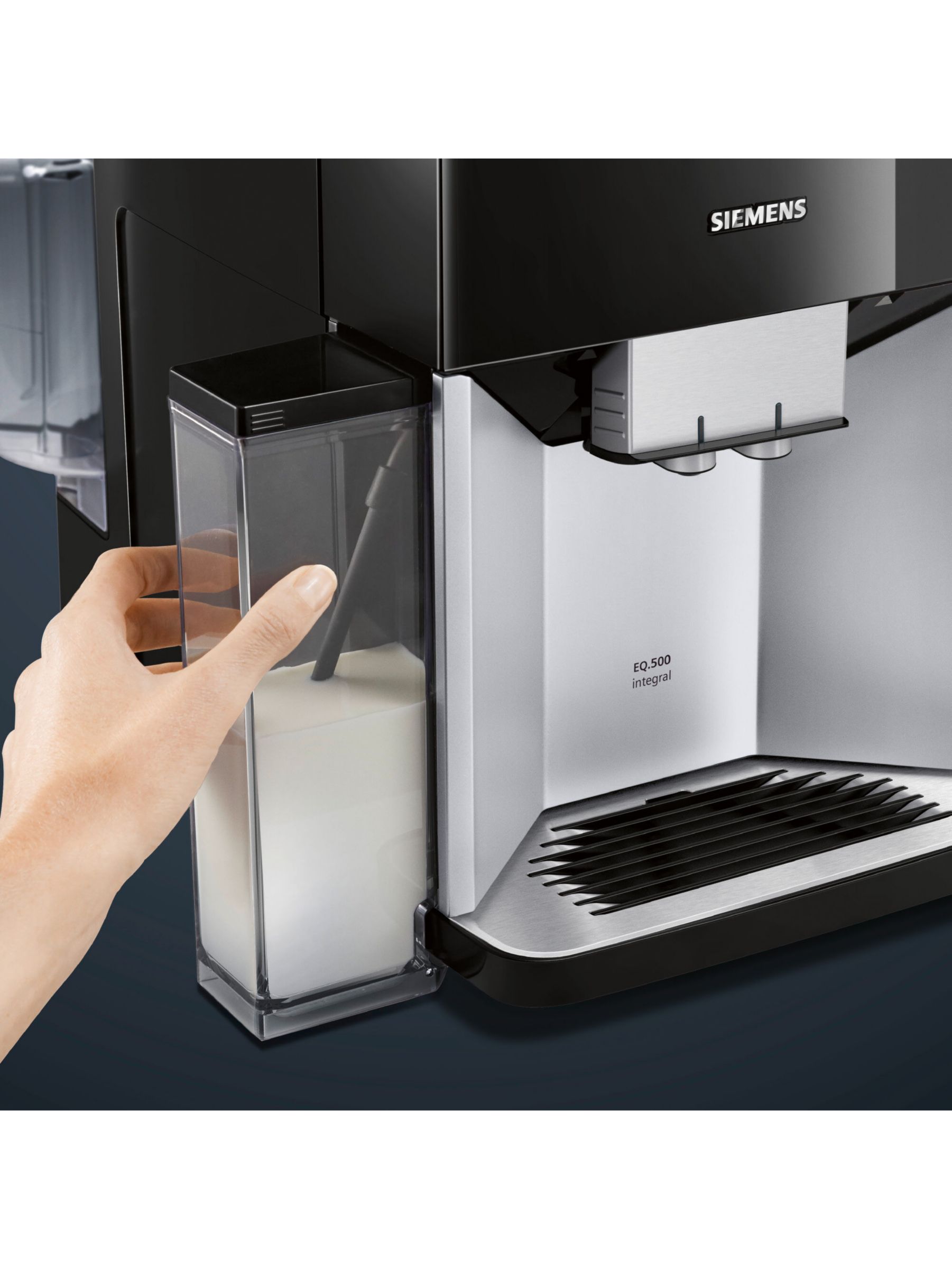 Siemens Tq503Gb1 Eq.500 Bean To Cup Coffee Machine, Black