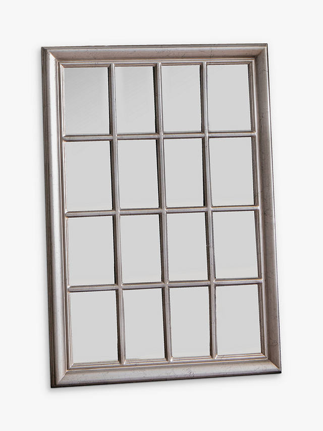 Ashmore Rectangular Window Frame Wall, Large White Rectangular Window Mirror