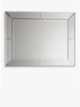 Gallery Direct Kinsella Rectangular Glass Frame Wall Mirror, Clear, Clear