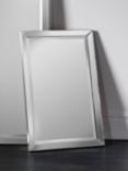 Gallery Direct Luna Rectangular Glass Frame Wall Mirror, Clear