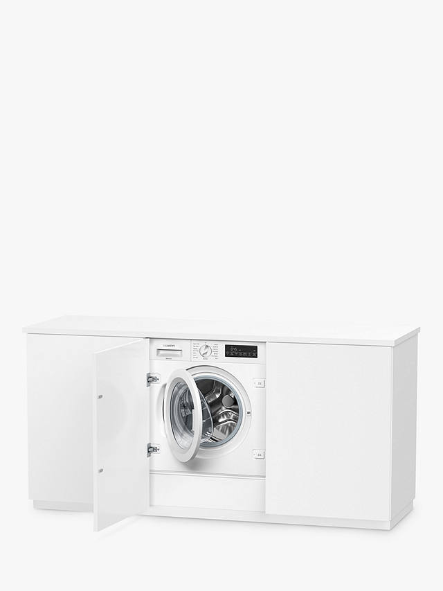 Buy Siemens iQ700 WI14W501GB Integrated Washing Machine, 8kg Load, 1400rpm Spin, White Online at johnlewis.com