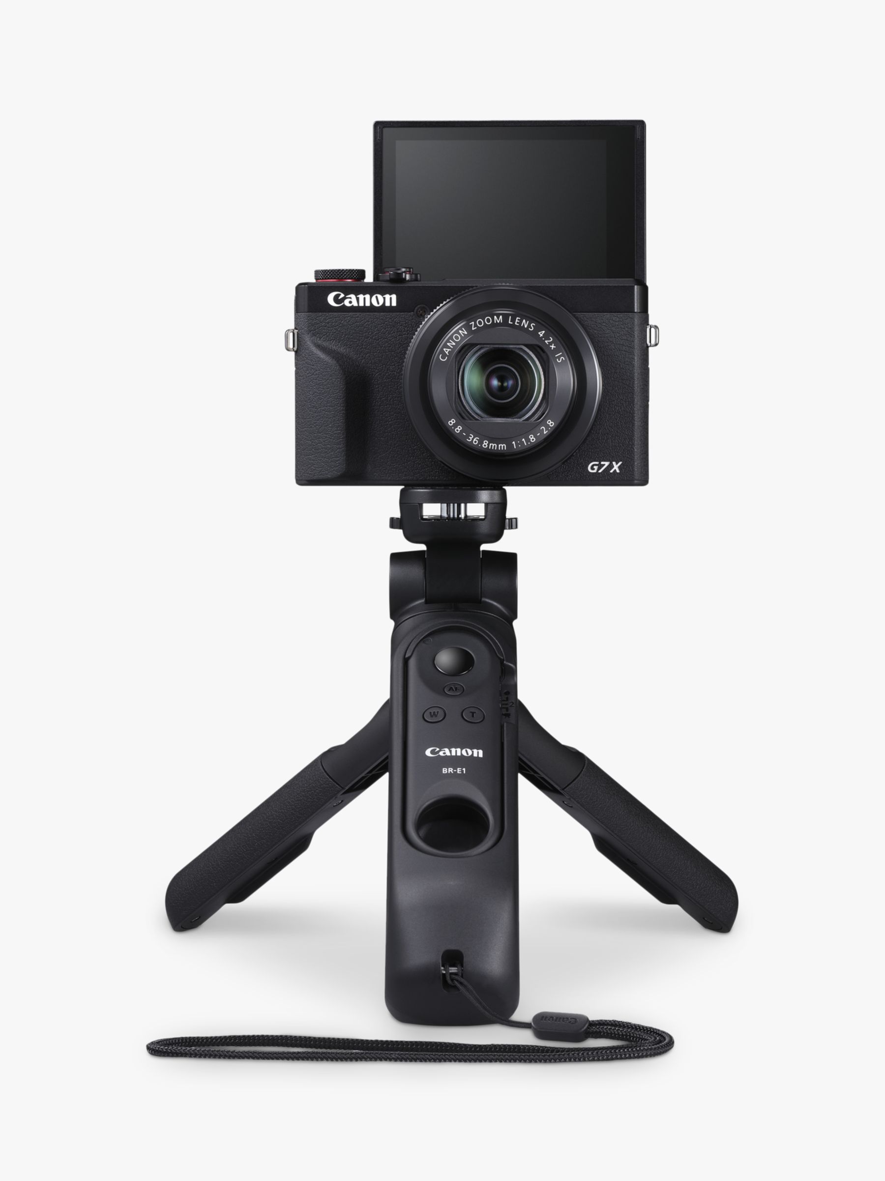 Canon PowerShot G7 X Mark III Digital Camera, 4K Ultra HD, 20.1MP, 4.2x  Optical Zoom, Wi-Fi, Bluetooth, 3 Tilting Touch Screen, Black, Vlogger Kit  with Tripod Grip, Wireless Remote Control & Memory
