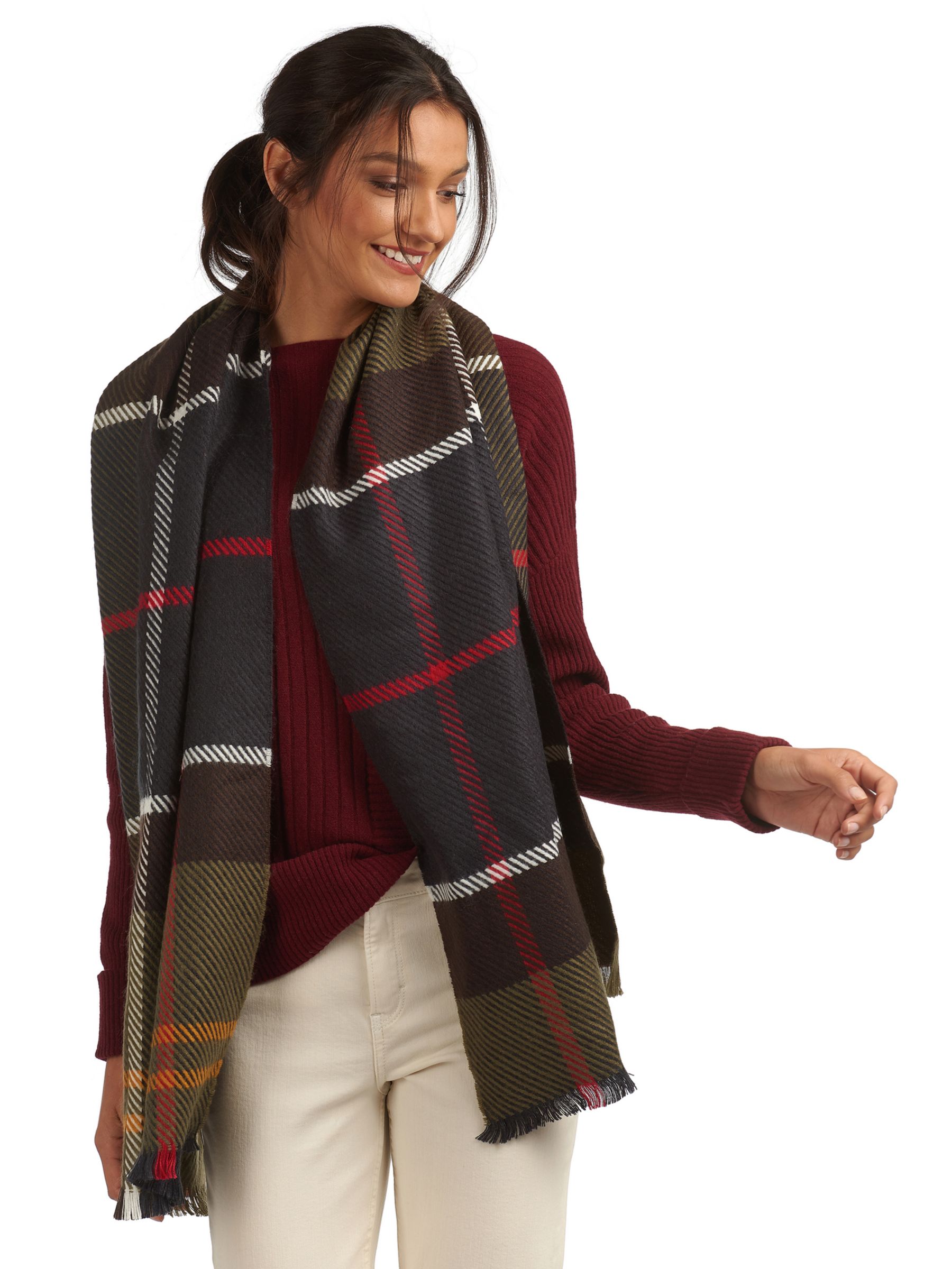 Barbour Blair Tartan Scarf at John 