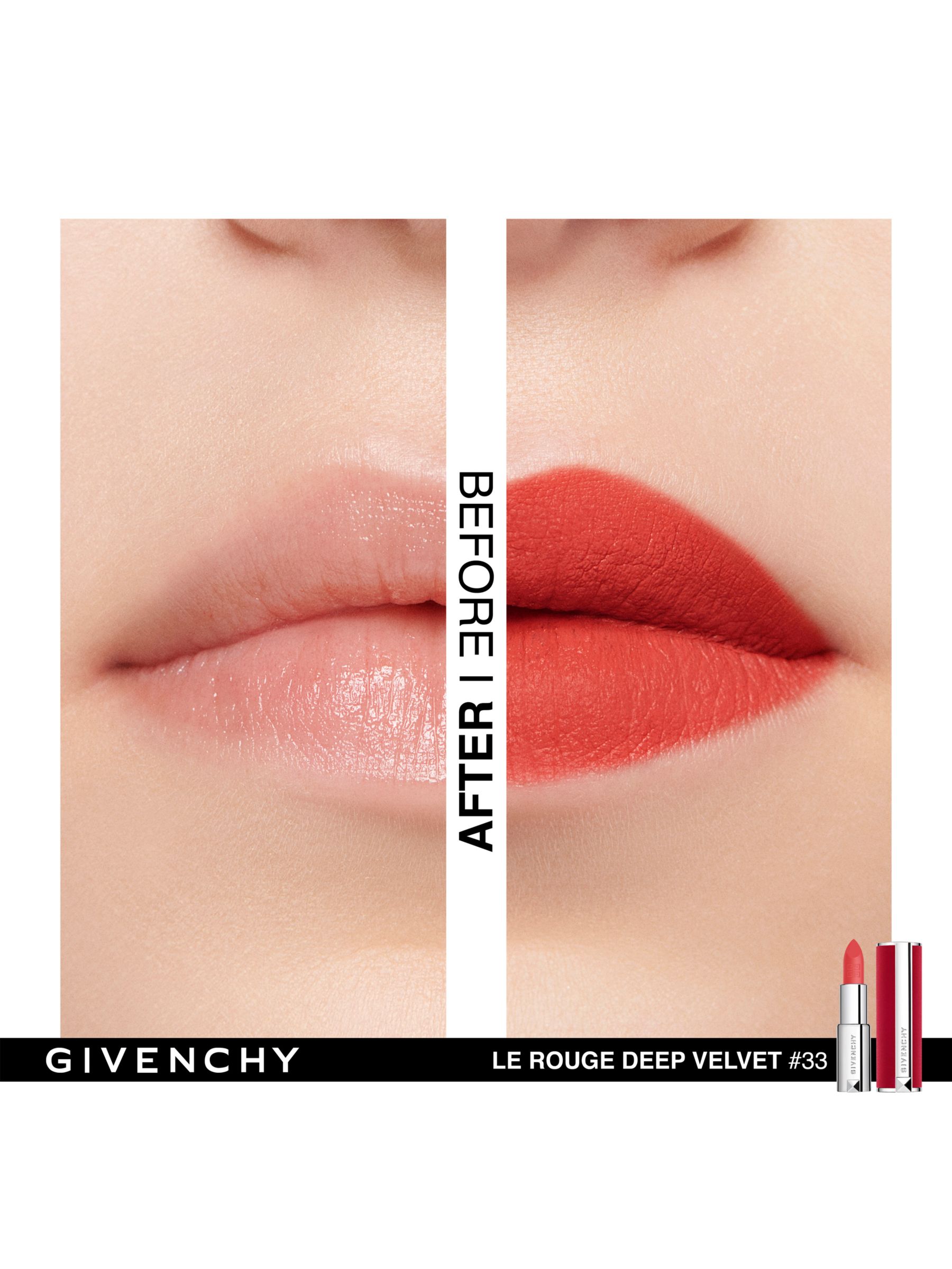 Givenchy Le Rouge Deep Velvet Lipstick, 33 Orange Sable 2