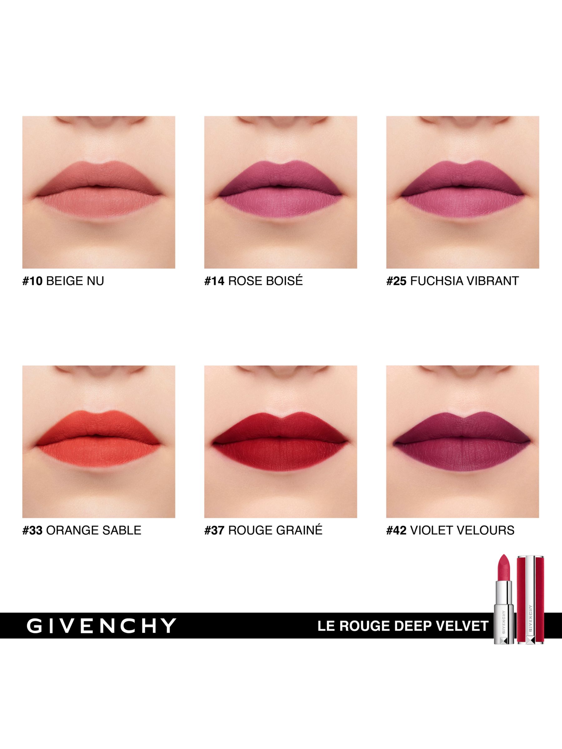 Givenchy Le Rouge Deep Velvet Lipstick, 33 Orange Sable 3