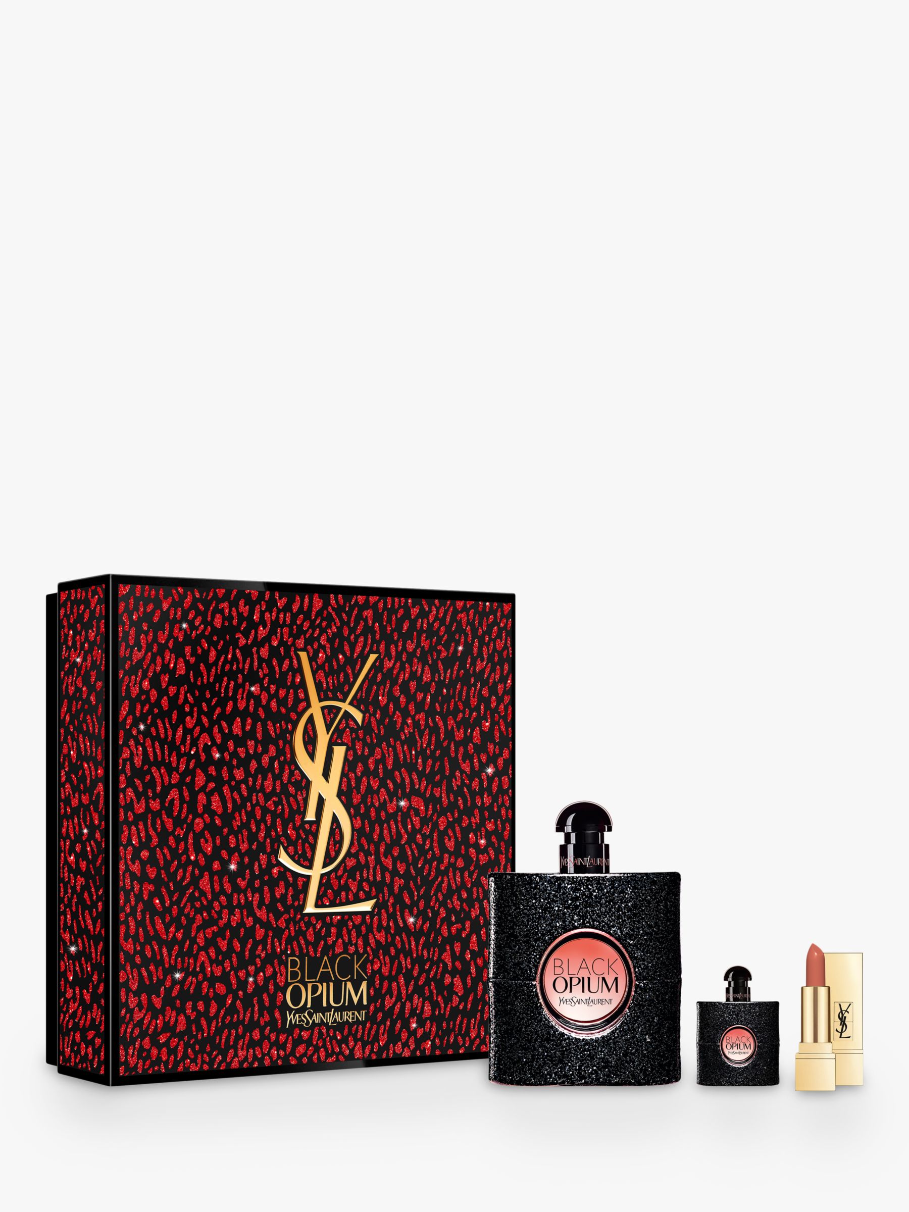 Imitatie Industrieel Verleiden Yves Saint Laurent Ultimate Black Opium Eau de Parfum 90ml and Rouge Pur  Couture Fragrance Gift Set